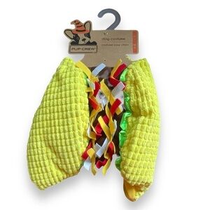 Pup Crew Dog Halloween‎ Costume Taco Hot Dog Burger Bun Toppings Size M-L